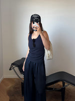 Ribbed tank top - Navy