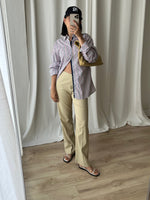 Viscose blend beige pants