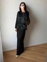 Pure silk chinese black jacket