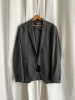 Made in Italy wool blend grey blazer