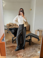 Pure viscose tailored pants - Army