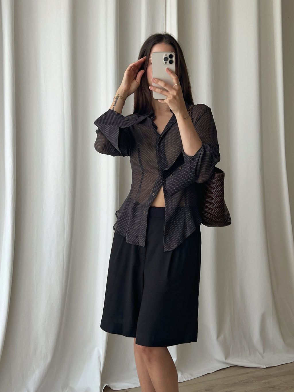 Gianfranco Ferrè pure silk sheer shirt