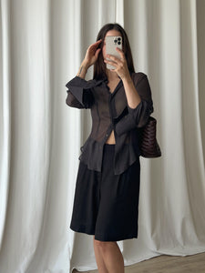 Gianfranco Ferrè pure silk sheer shirt