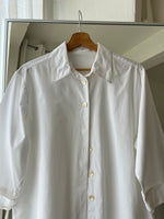 100% cotton long white shirt