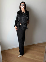 Pure silk chinese black jacket