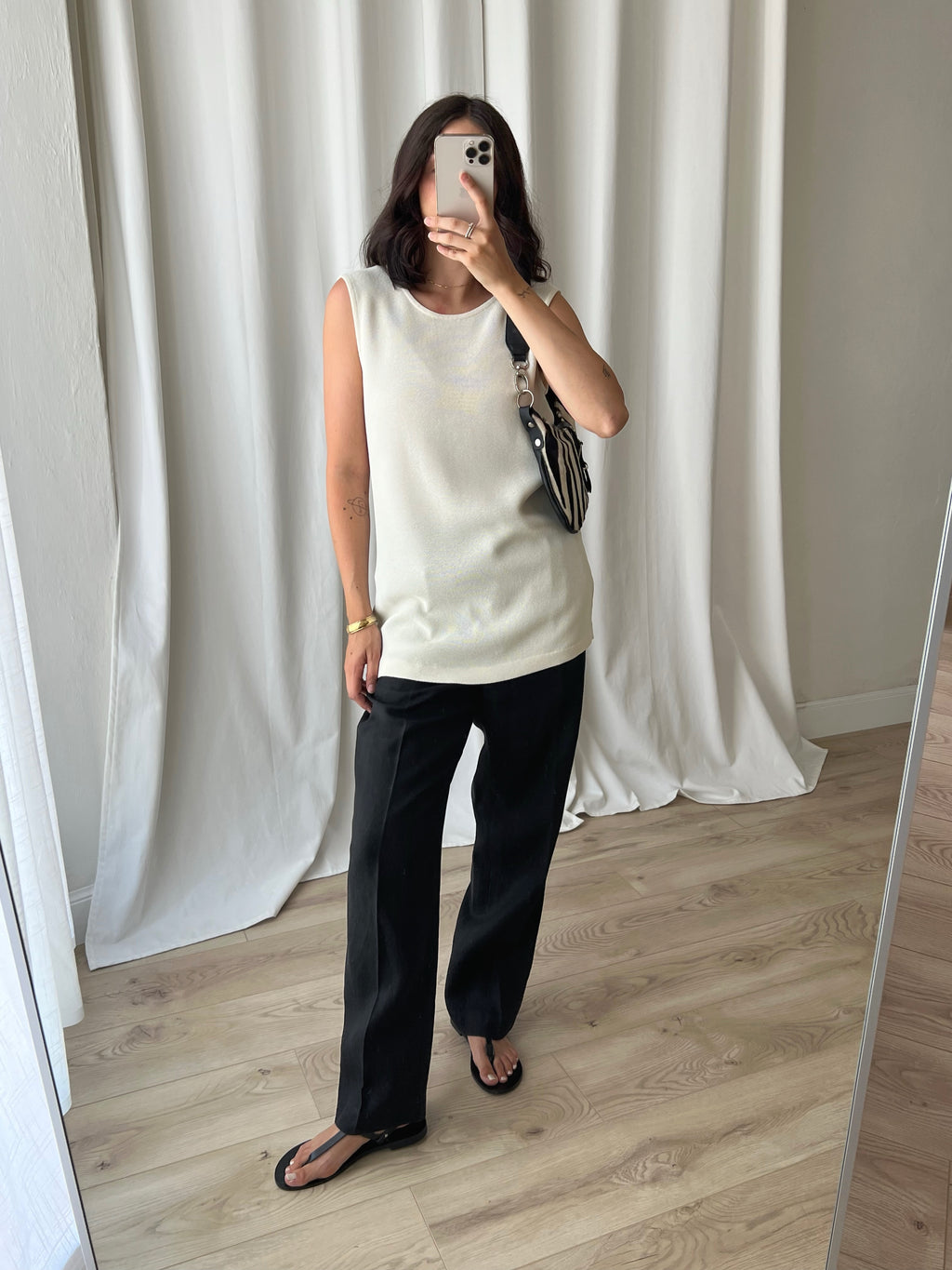 Made in Italy viscose blend cream top