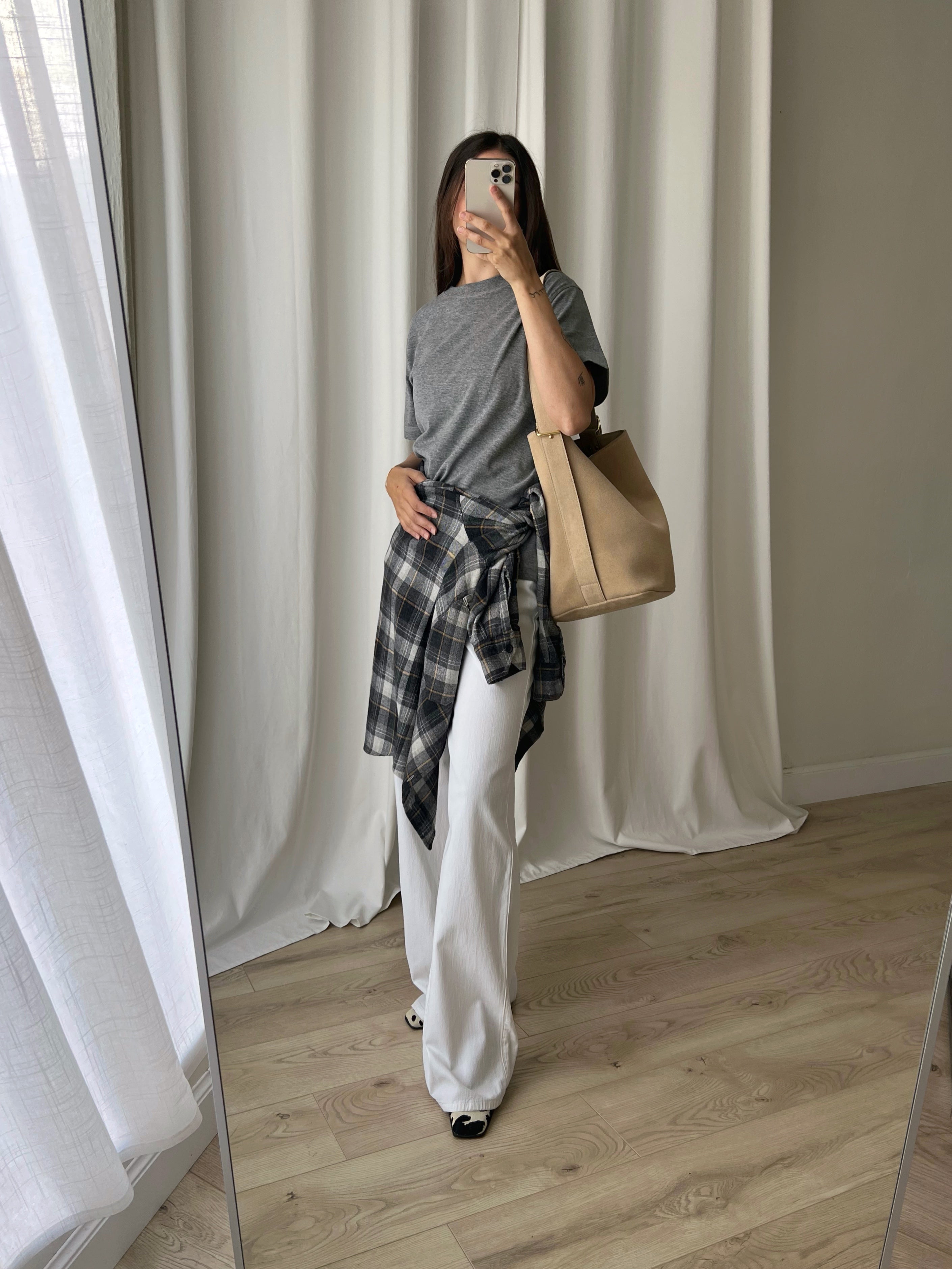 Sillabe Studio bucket bag - Almond cream