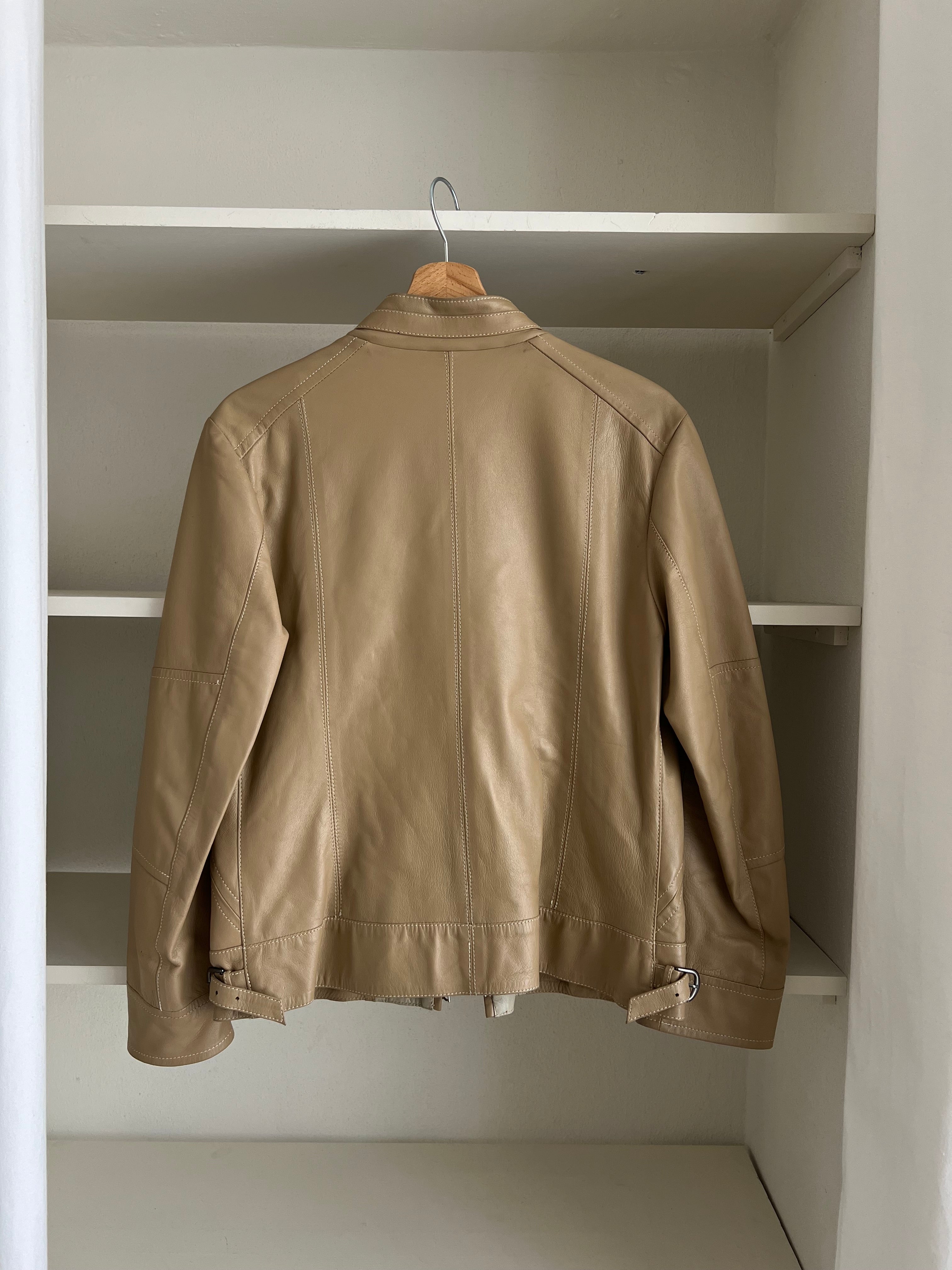 100% Leather bomber jacket