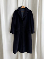 Piacenza pure wool blu long coat