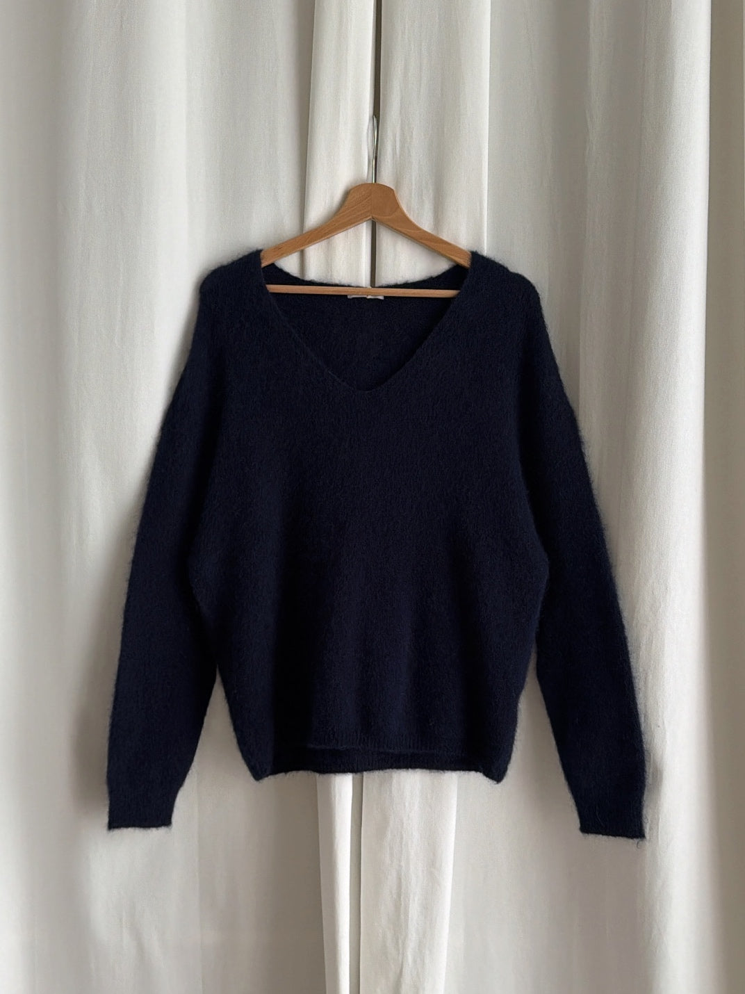 Kid mohair and wool soft pull - Mirtillo