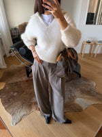 80% kid mohair soft pull - Latte