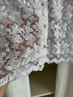 Handmade sheer lace shirt