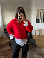 80% kid mohair soft pull - Chili
