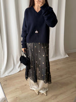 100% merino wool soft pull - Mirtillo