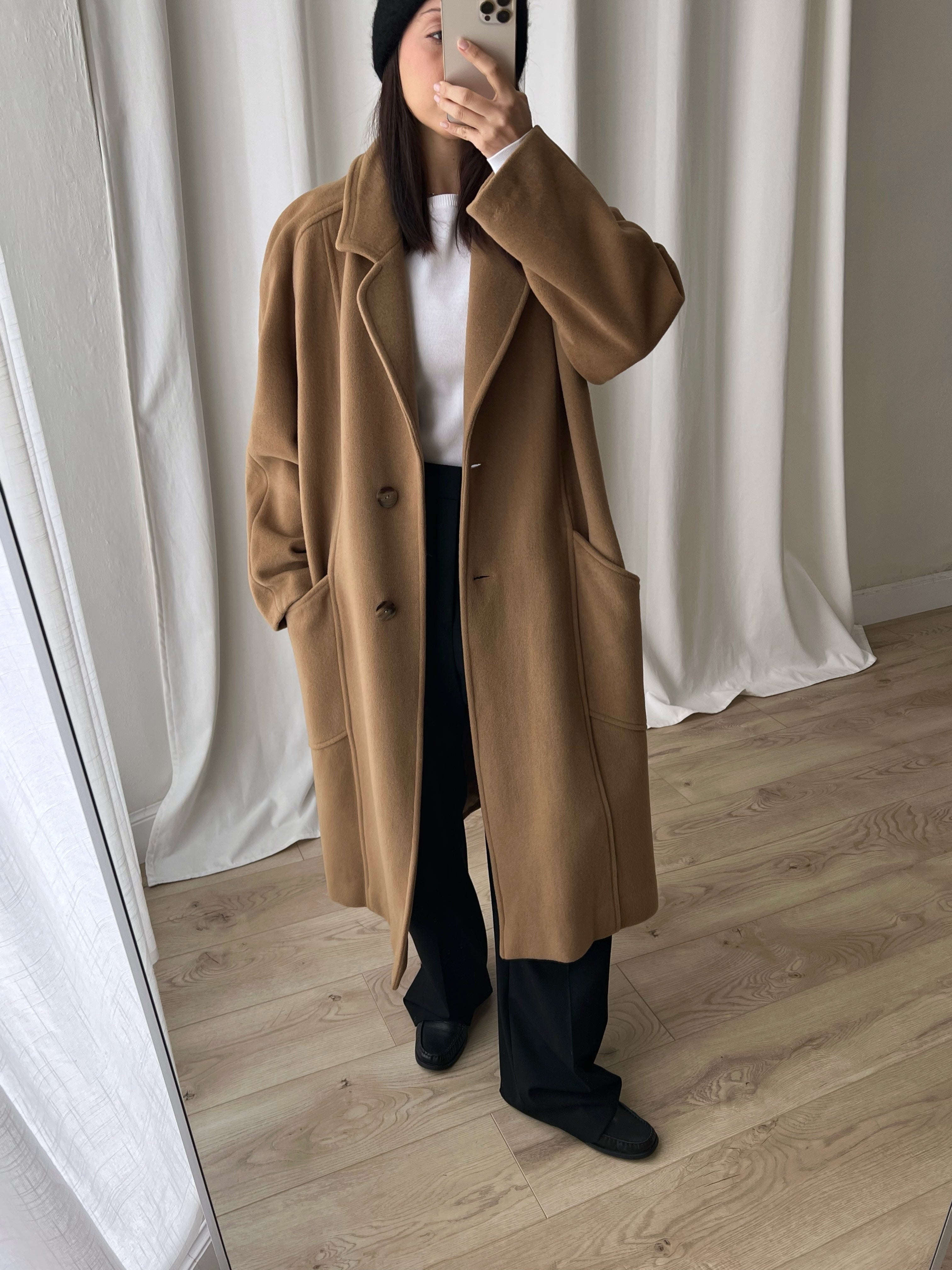 Made in Italy wool camel coat