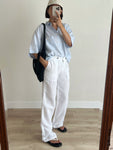 Tommy Hilfiger 100% linen white pants
