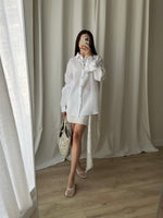 100% Linen comfy shirt - White