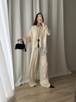 100% merino wool soft pull - Latte