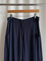 Pure viscose tailored pants - Navy