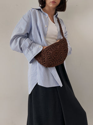 Aknitè x Sillabe Studio - Moon bag choco