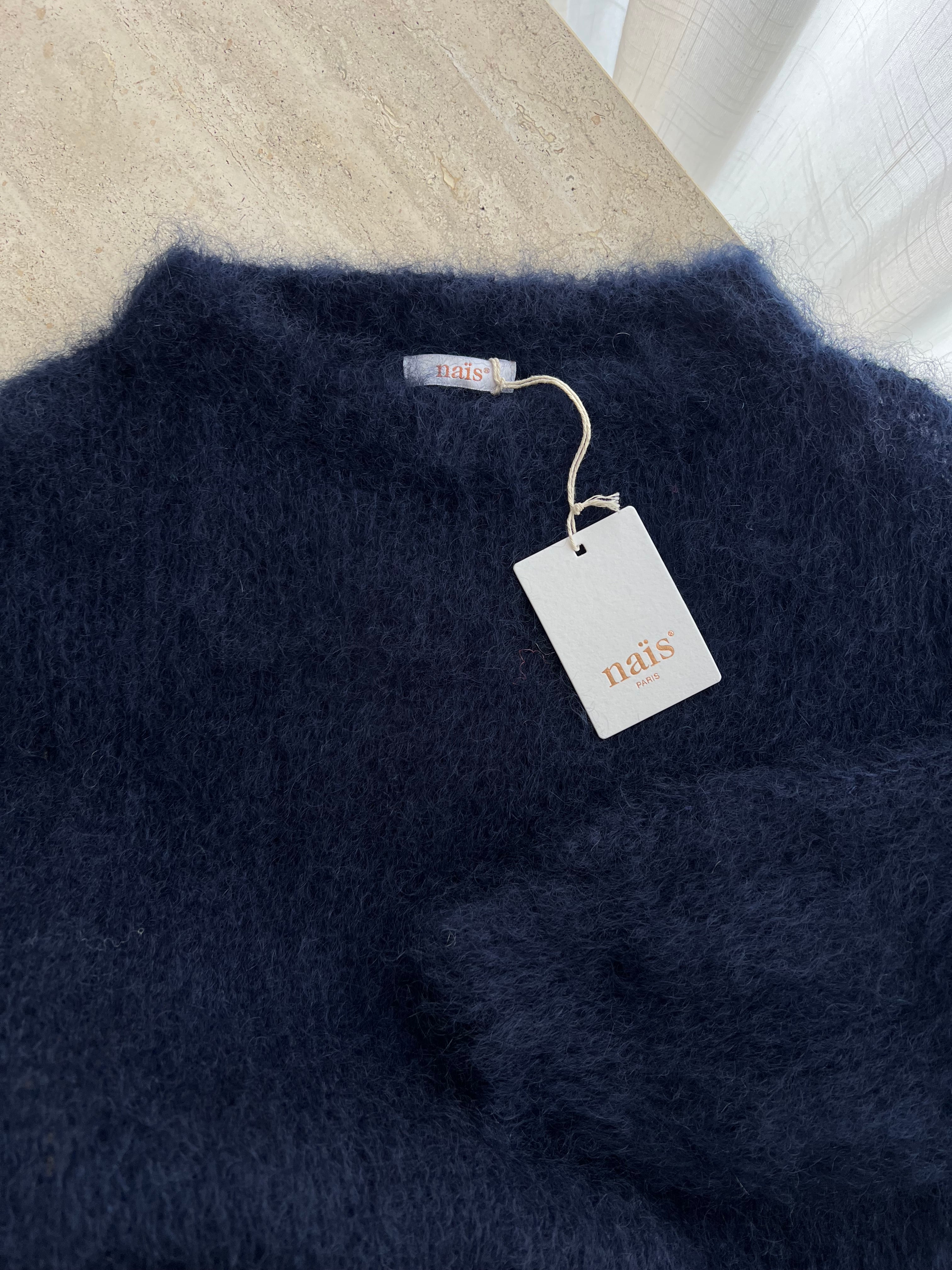80% kid mohair soft pull - Mirtillo
