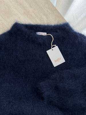 80% kid mohair soft pull - Mirtillo