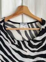 Dolce & Gabbana zebra mesh top