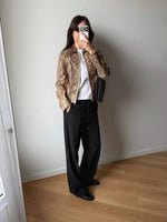 Real leather 90s python jacket