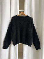 74% kid mohair soft pull - Black