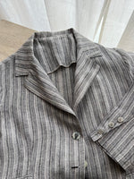 Made in Italy 100% linen striped blazer