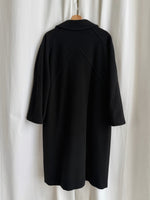 80% Virgin wool black coat