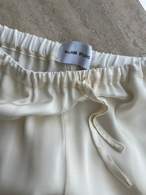 Sillabe Studio liquid pants - Milk