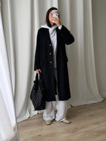 Marella wool and angora black coat