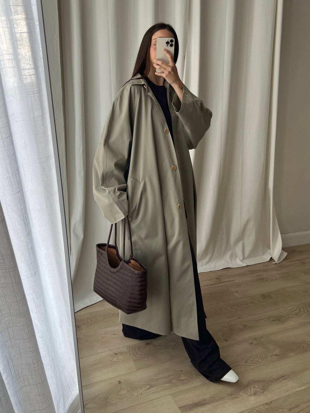 MaxMara Weekend pure cotton wide trench