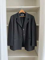 100% virgin wool grey blazer