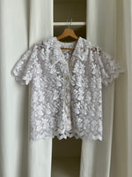 Handmade sheer lace shirt