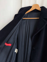 Piacenza pure wool blu long coat