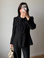 Giorgio Armani pure lightweight wool black jacket