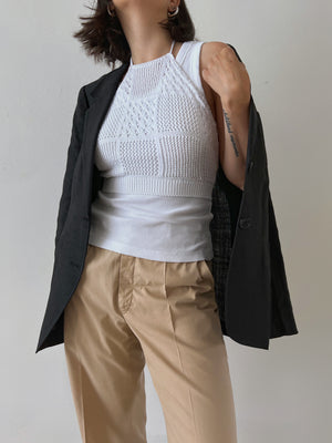 Tennè by Antonia Erre - Crochet white top