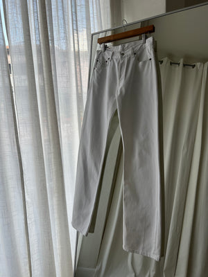 Levi's 501 white jeans