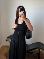 Ribbed tank top - Black