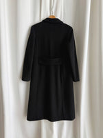 Blunauta wool blend black coat