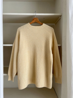 Wool and cashmere cream pull