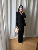 Liquid black blazer