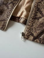 Real leather 90s python jacket