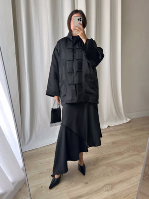 Pure silk oriental down jacket