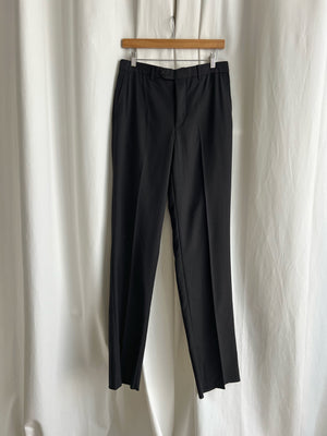 Tailored pure wool black pants
