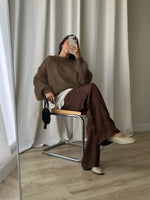 80% kid mohair soft pull - Moka