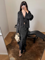 Oriental liquid top - Black