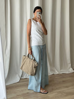 Made In italy 100% linen long skirt